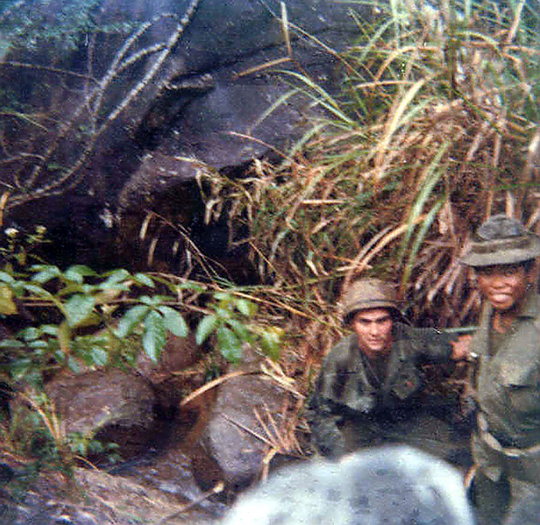 On Patrol
At left is one of our "Kit Carson" scouts.  Name was "Sonn", I think.
