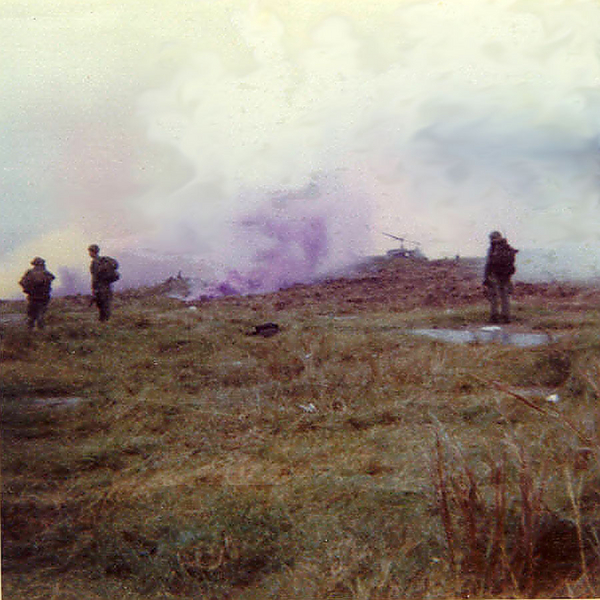 Humping the bush
Just about everyone carried smoke grenades.
