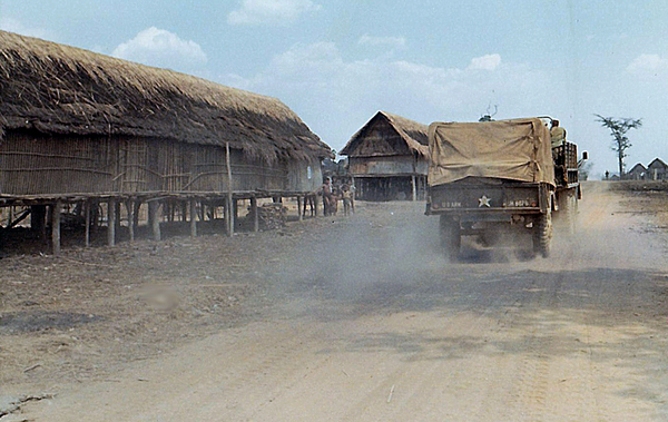 Leaving Ben Het
March, 1969.  Heading to Oasis from Ben Het.
