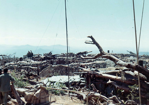 January, 1969: Firing across the valley
155mm howitzers firing in support of units across the valley.
