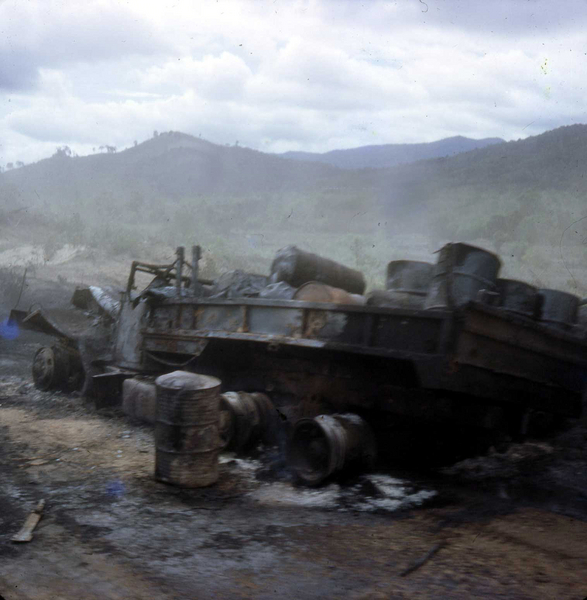 Sunday Ambush
This vehicle was still smoking after the ambush.
