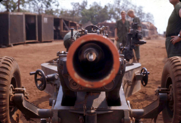 "F" Troop
The guys we called "F" Troop prepare for a fire mission.
