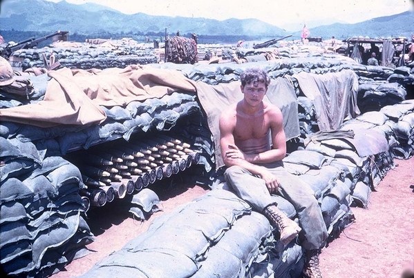 LZ Ranger @ Ban-me-Thuot
UNKNOWN Cannoneer.  Sandbag City.  Ammo is within reach.
