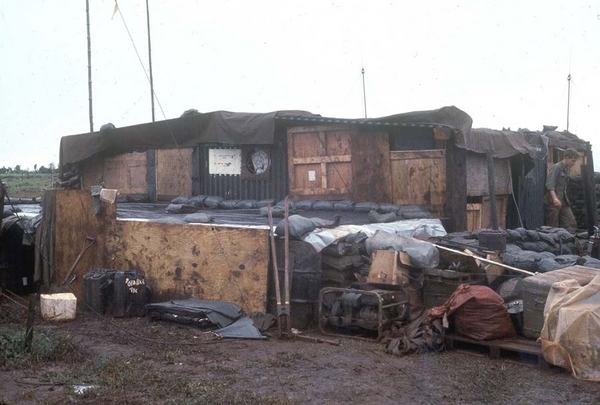 TOC Shack
Note the generator and post-hole digger along with other supplies stacked together...usually indicating a new LZ.
