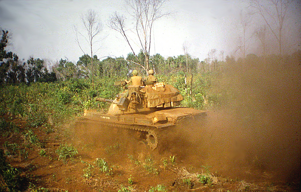 Mini-tank
Raising a lot of dust.
