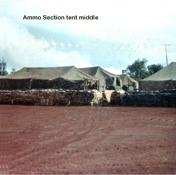 Ammo Section
The Ammo Section tent is in the middle of the photo.
