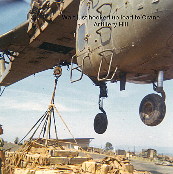 Artillery Hill
Walt watching pickup after hooking the doughnut to the SkyCrane at Artillery Hill.
