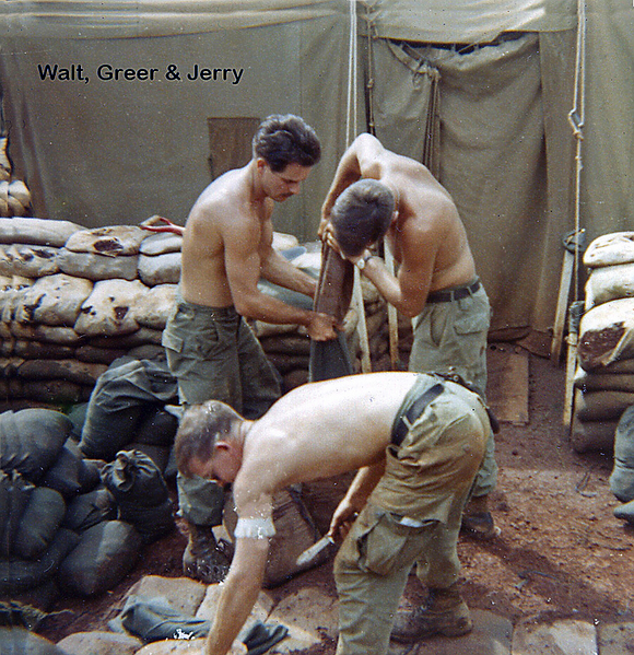 Aftermath
Walt, Ed Greer & Jerry cleaning up.
