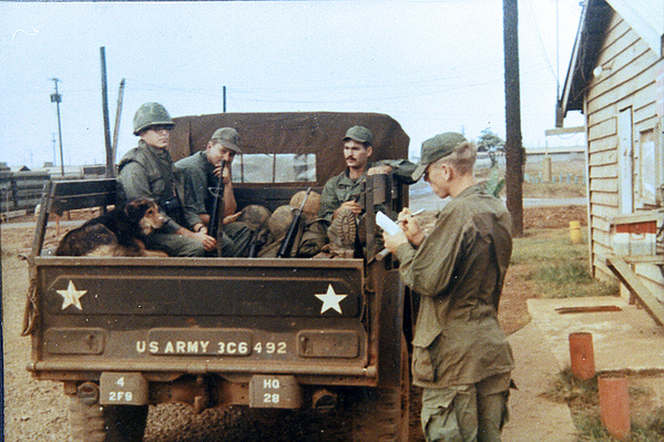 Field Duty
The Survey Section hops in the truck, ready for field duty.
