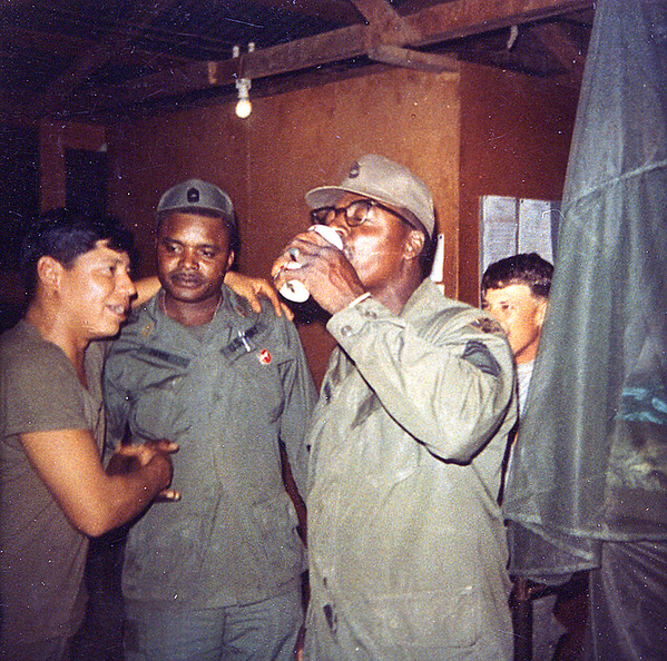 Harjo, Davis & Youngblood
Leonard Harjo and Top Davis (both deceased) with SSgt Youngblood.
