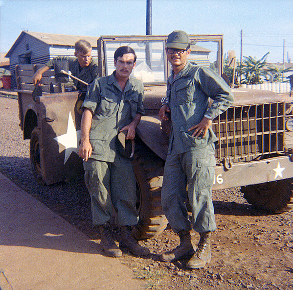 "A" Battery, 5/16th Arty
Walt and Cariffi in the "A" Battery area
