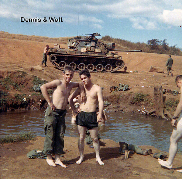 Swim Time
Dennis Couch, Walt and Al Childers at right.
