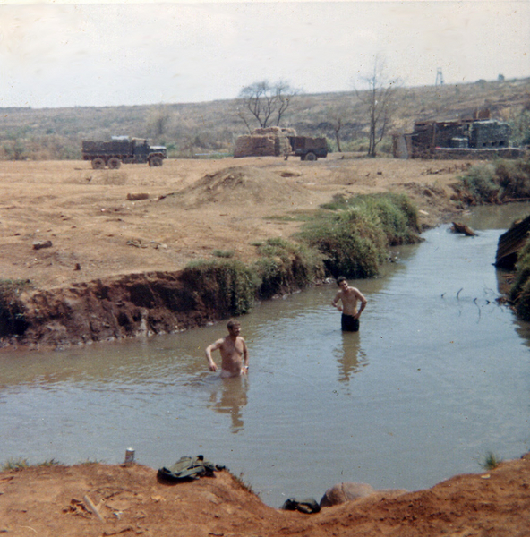 Pure Water
In the background is a water purification plant providing potable water for LZ Oasis and surrounding units.
