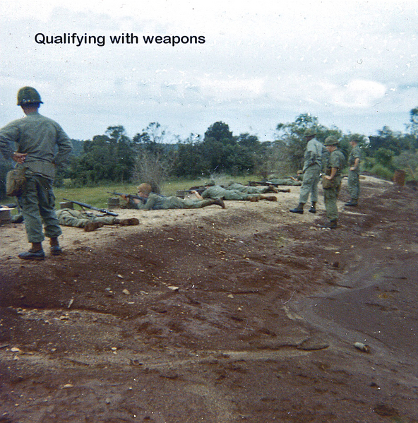 Weapons Qualifying
We had a firing range at LZ Oasis.  The most popular target was the Committee Group.
