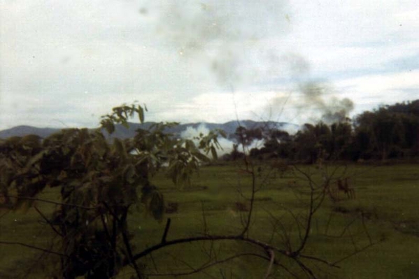 The Mighty Ninth in action
Artillery prep prior to assault on the Chu Pa, March, 1969
