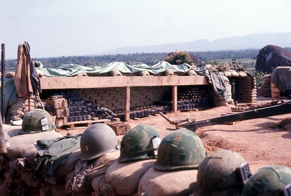 Protecting the Ammo
Every gun section took great care to build a wooden shed to shelter and protect the 105mm ammo.
