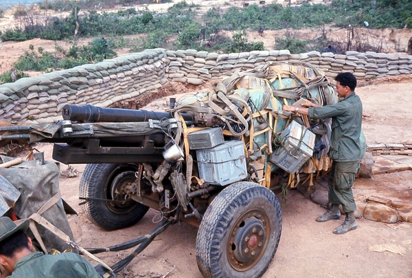 Unloading
One the howitzer is on the ground, we unload and set that sucker up for firing.
