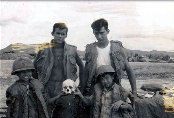 Kids with helmets
Phil Orville and Bob Becker with a couple of inquisitive kids.
