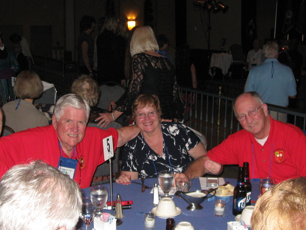 Redleg Banquet Table
Jerry Orr and Ed Moor in their bright artillery red 2/9th shirts.
