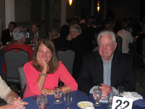 The Grunt Table
Chris Dunn, grins heartily at the camera, even though she hates having a picture taken.  Next to her is husband David Dunn, platoon leader of A/2/35 back in Nam.
