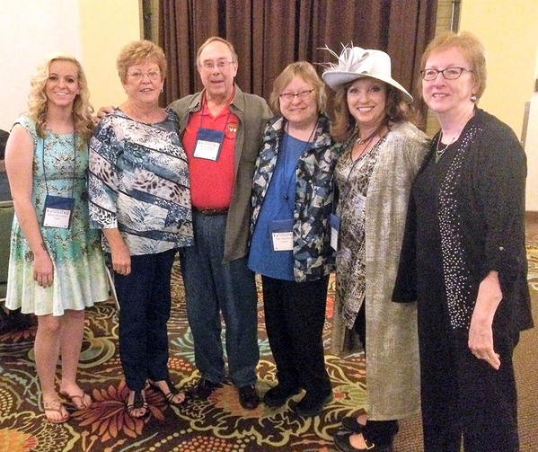 Always happens
Bert Landau always finds the ladies at every 35th Inf Regt Reunion.
