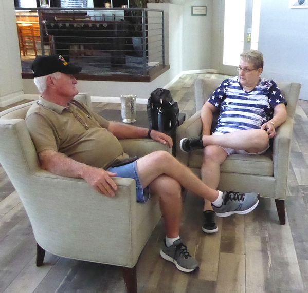 Bobby & Shirley Day
Bobby & Shirley Day relaxing in the Lexington Lobby.

Photo courtesy of David Dunn.
