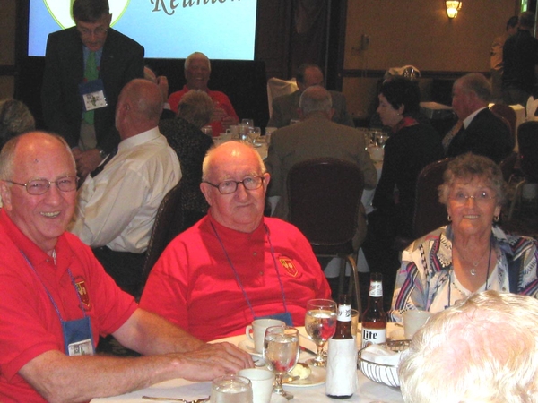 Redleg Table
Redlegs Ed Moor and Ed Tucker and Mrs. Tucker.
