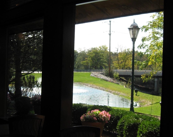 Chicago-Northbrook Hilton
The beautiful, restful view looking outside the dining room.
