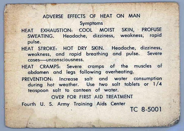 Also "worn"
Ft Sill teaches heat discipline.  Well...they got that right!
