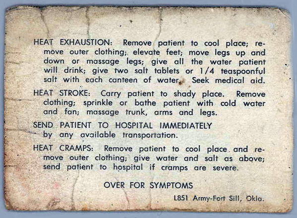 Also "worn"
More info on heat discipline.
