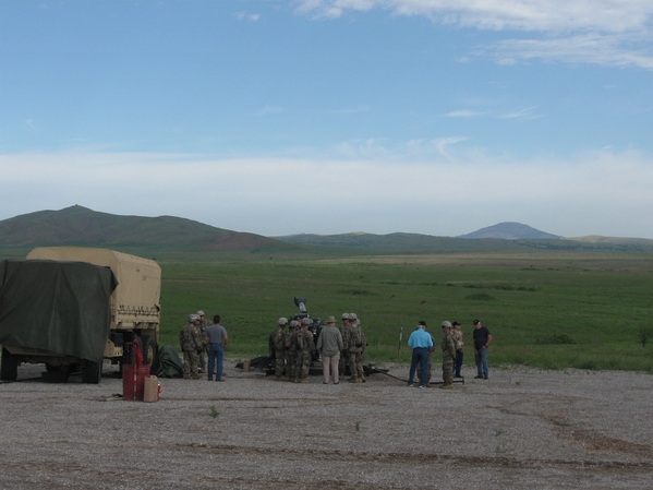 Thursday Firepower Demonstration
All the burned out truck bodies and tanks are no longer downrange targets.  The target was to hit a particular ridge line.
Guess the EPA made Ft Sill clean up their artillery ranges.
