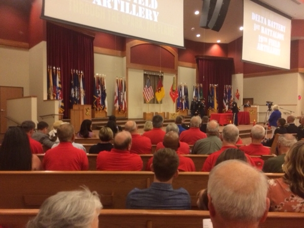 BCT Graduation
On the Friday agenda was attending the Delta Battery, 1/19th graduation ceremonies.

Photo courtesy of Joe Henderson
