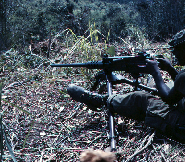 Defensive perimeter
A .50 caliber was usually a major distraction for the enemy to enter our perimeter.
