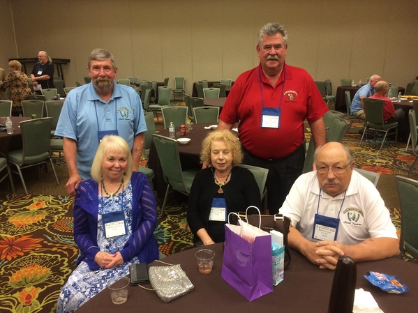 Hospitality Suite
Joe & Martha Henderson at left, Nancy and Rick seated; Jim Connolly standing right.
