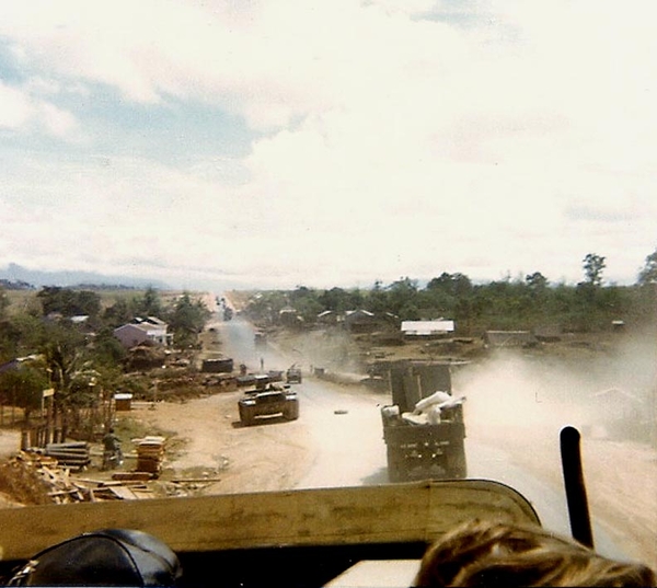 Convoy
This convoy is headed to An Khe. April, 1970.
