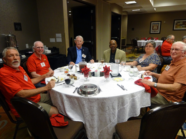 Farewell Dinner - Friday Evening @ Hilton Garden Inn
Wayne Rayfield, Bob Wilson, John Cashin, Carlton Epps, John & Barbara Bowden.
