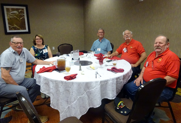 Farewell Dinner - Friday Evening @ Hilton Garden Inn
L to R: John & Barbara Bowden, J. William Ward, Danny Fort, and John Waldman.

Photo courtesy of Joe Henderson.
