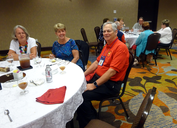 Farewell Dinner - Friday Evening @ Hilton Garden Inn
Joe Turner with the ladies.

Photo courtesy of Joe Henderson.
