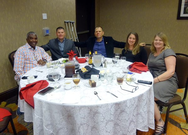 The ENCORE Reunion: Ft Sill, OK May, 2017
Ernie Correia, a member of the BnTOC with Jim Connolly and Joe Henderson, sits at far left.
