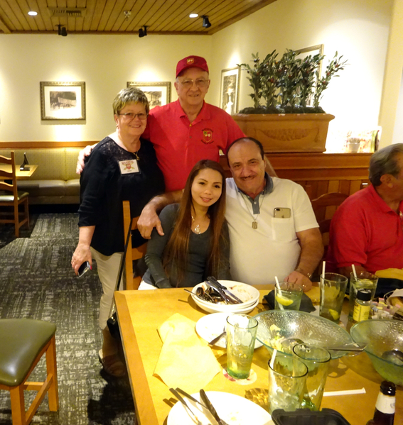 First Event - Ted's Cafe, Lawton
Mike & Mercy Kurtgis; Sharon & Edwin Moor standing behind.
