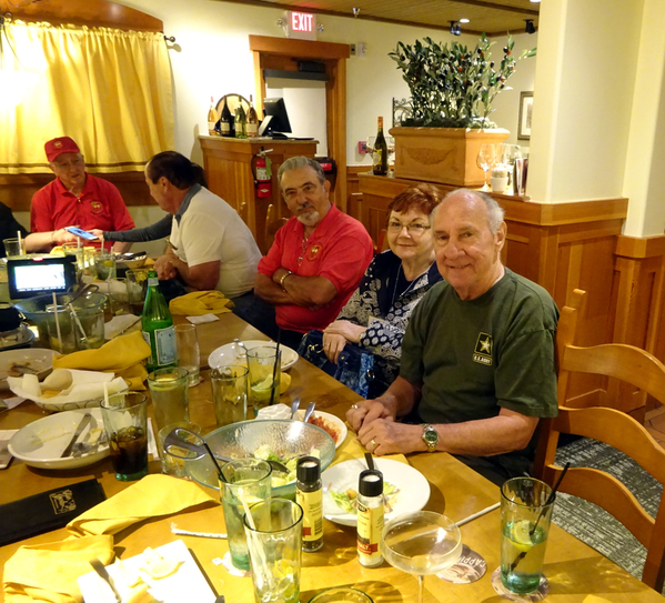 First Event - Ted's Cafe, Lawton
David & Marie Scott.  Dennis Dauphin in background.
