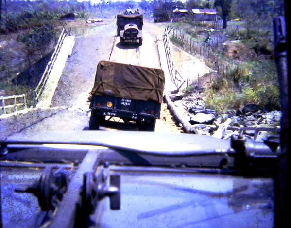 Bridge blown on Hwy 19 near Pleiku
Sappers took out the Hwy 19 Bridge near Pleiku
