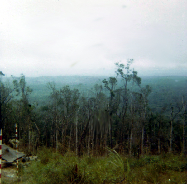 LZ Tuffy - 1970
{continued from previous slide} From memory, both the 101st and 1st CAV had previously inhabited the LZ and both had the same problem we did exiting based on the evidence of Arc Light strikes and downed chopper husks in the jungle below the LZ.  Like an idiot I decided I needed a break and chose to go out on the last chopper for a change instead of the usual Advance Party.  So I got to party with the gun the dinks couldn't see from the ridgeline and didn't know was there when they opened up on the Chinook carrying Pineapple's crew and gun.
