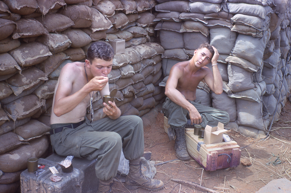 Chow Time
Here are Mike Stagon and Sgt Fitzpatrick.
