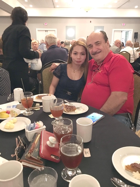 FO & AO Mike Kurtgis
Mike Kurtgis at the banquet with wife Mercy.  They are one-year newlyweds.
