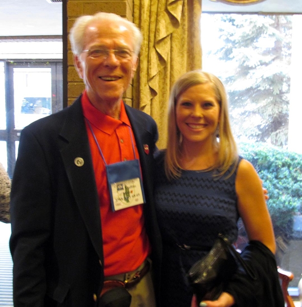 Father - Daughter attend 35th Reunion
Redleg John "Moon" Mullins with his lovely daughter Rachel.  John lives in the Chicago area.
