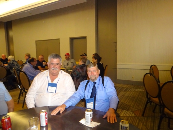 Long-time Pals
Jim Connolly and Past President Joe Henderson go way back to the days when they both served in the TOC of the 35th Inf Regiment.  Both Jim and Joe were members to the 2/9th Field Artillery on assignment to the 35th.
