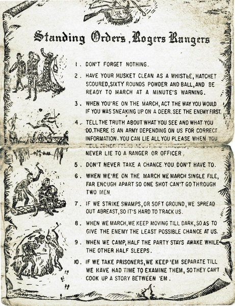 Combat Survival
Dean says when he first arrived as the FO for B-2-35, he was given a copy of "Standing Orders, Rogers Rangers."  Dean kept it throughout his tour in Nam and just recently found it again.
