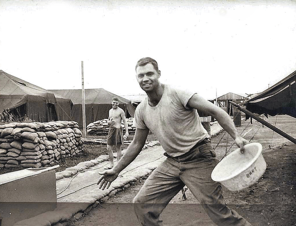 Danny Yates
Fellow surveyor Danny Yates does a bucket dance.
