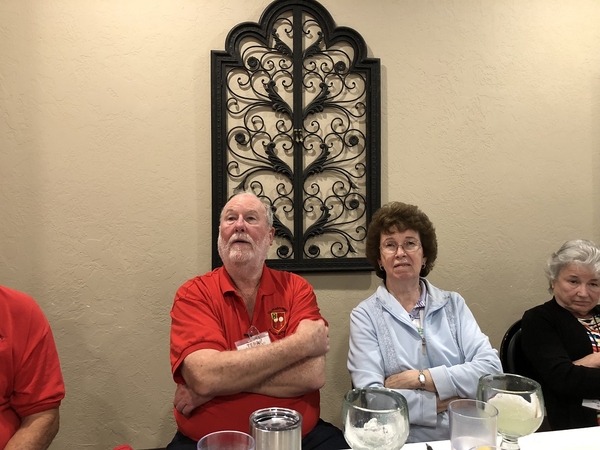 Terry & Rita Stuber; Carol Crochet
The food wasn't that bad, eh folks?  (Just kidding)

Photo courtesy of William Ward
